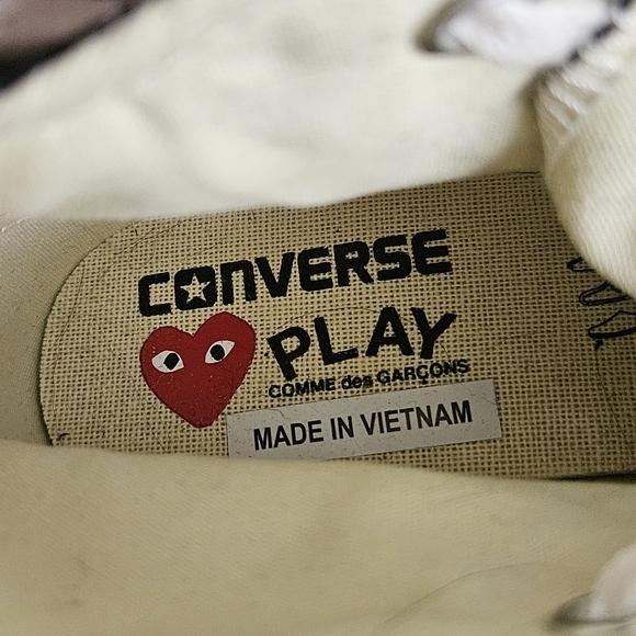 NWOT Converse x Comme des Garçons Collection Colab Men's size 5 Women’s size 7 - Picture 6 of 8